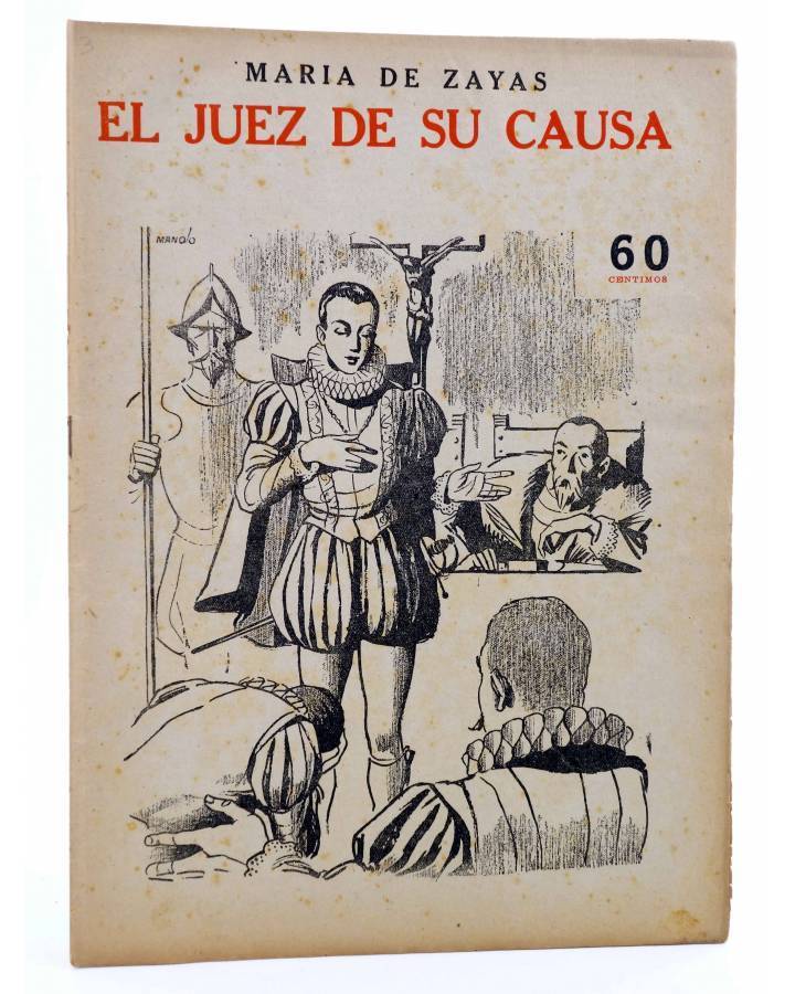 Cubierta de REVISTA LITERARIA NOVELAS Y CUENTOS s/n. EL JUEZ DE SU CAUSA (María De Zayas) Dédalo Circa 1940