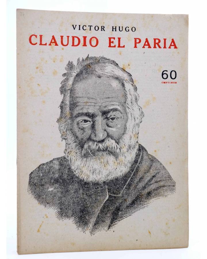 Cubierta de REVISTA LITERARIA NOVELAS Y CUENTOS s/n. CLAUDIO EL PARIA (Victor Hugo) Dédalo Circa 1940