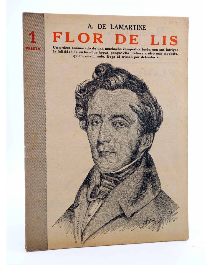 Cubierta de REVISTA LITERARIA NOVELAS Y CUENTOS 714. FLOR DE LIS (Alphonse De Lamartine) Dédalo 1945