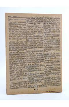 Contracubierta de REVISTA LITERARIA NOVELAS Y CUENTOS 714. FLOR DE LIS (Alphonse De Lamartine) Dédalo 1945