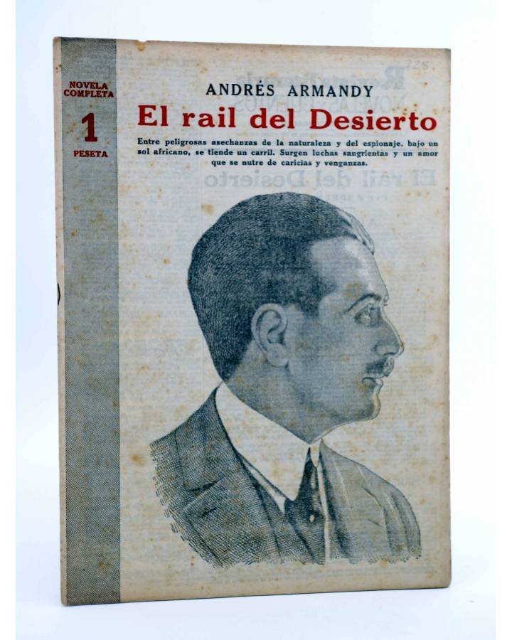 Cubierta de REVISTA LITERARIA NOVELAS Y CUENTOS 728. EL RAIL DEL DESIERTO (Andrés Armandy) Dédalo 1945