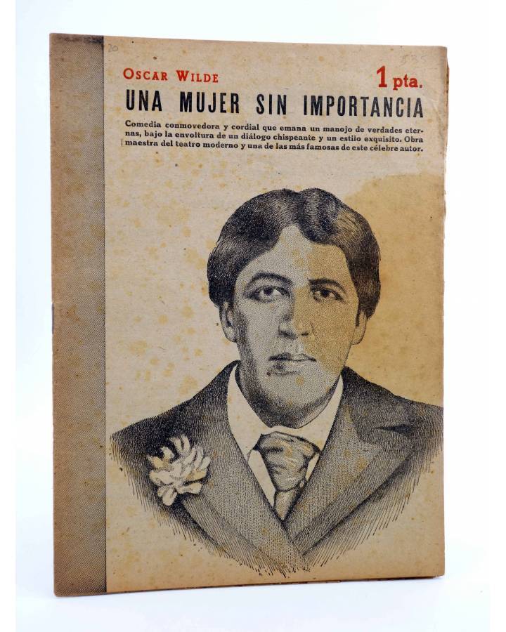 Cubierta de REVISTA LITERARIA NOVELAS Y CUENTOS 835. UNA MUJER SIN IMPORTANCIA (Oscar Wilde) Dédalo 1947