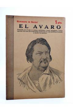 Cubierta de REVISTA LITERARIA NOVELAS Y CUENTOS 838. EL AVARO (Honorato De Balzac) Dédalo 1947