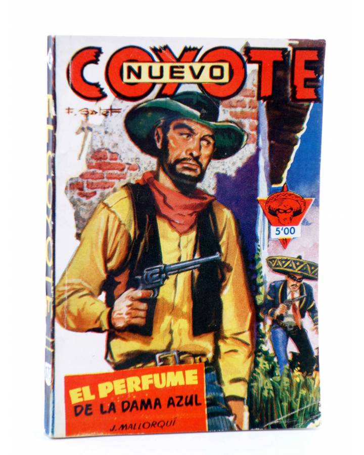 Cubierta de EL COYOTE 173. NUEVO COYOTE 43: EL PERFUME DE LA DAMA AZUL (José Mallorquí) Cliper 1951