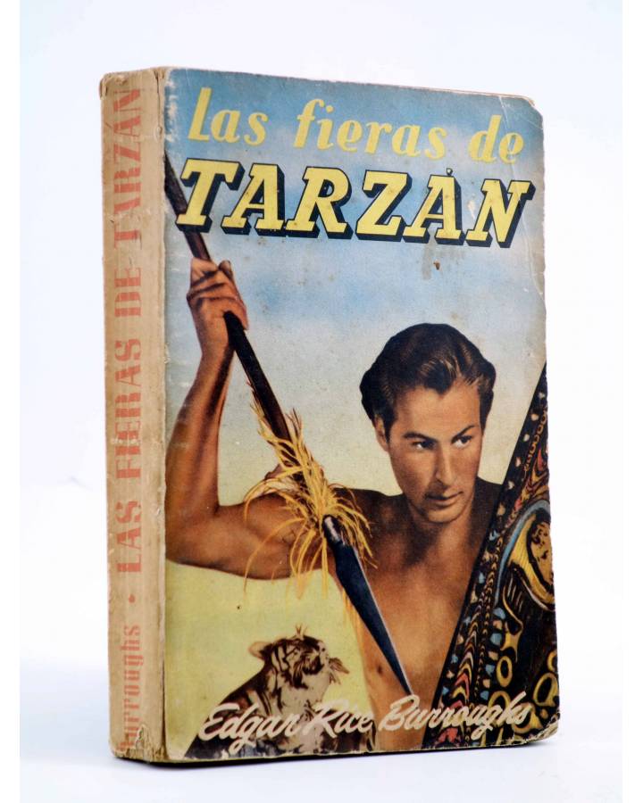 Cubierta de AVENTURAS DE TARZÁN 3. LAS FIERAS DE TARZÁN (Edgar Rice Burroughs) Gustavo Gili 1956. 7ª ed