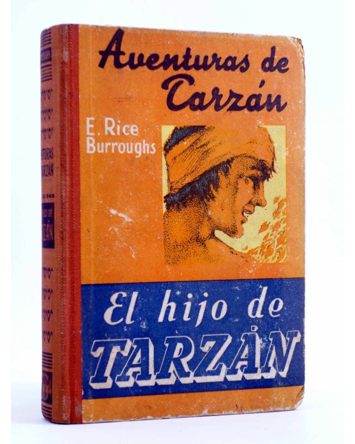 Cubierta de AVENTURAS DE TARZÁN 4. EL HIJO DE TARZÁN (Edgar Rice Burroughs) Gustavo Gili 1947. 3ª ed