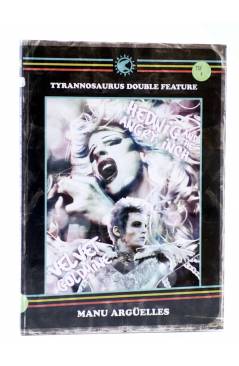Cubierta de DOUBLE FEATURE TDF 4. VELVET GOLDMINE / HEDWIG AND THE ANGRY INCH (Manu Argüelles) Tyrannosaurus 2013