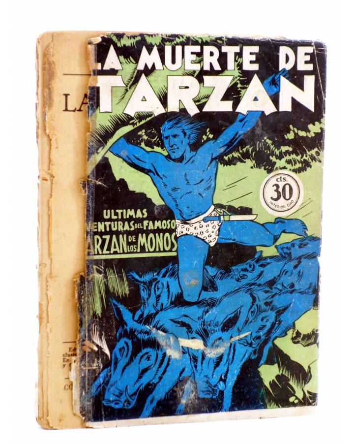 Cubierta de COLECCIÓN MISTERIO 127. LA MUERTE DE TARZÁN (Alfonso Quintana) J.C. Rovira 1933. APÓCRIFO