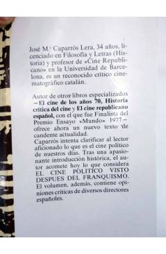 Contracubierta de IH 11. EL CINE POLÍTICO VISTO DESPUÉS DEL FRANQUISMO (José M.ª Caparrós Lera) Dopesa 1977