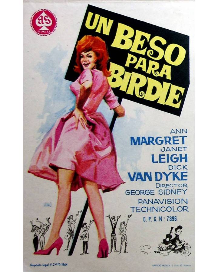 Cubierta de PROGRAMA DE MANO. UN BESO PARA BIRDIE (George Sidney) 1964. ANN MARGRET JANET LEIGH DICK VAN DYKE