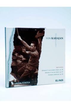 Cubierta de CD HERBERT VON KARAJAN 1. BEETHOVEN: SINFONÍAS Nº 4 Y 8. CORIOLANO (Von Karajan) El País 2008