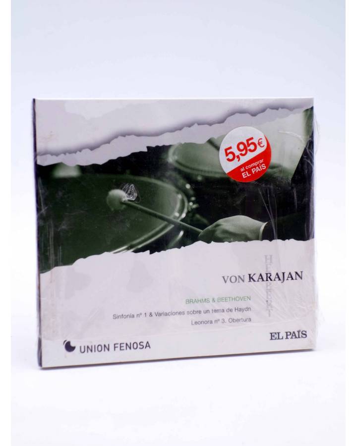 Cubierta de CD HERBERT VON KARAJAN 4. BRAHMS & BEETHOVEN (Von Karajan) El País 2008