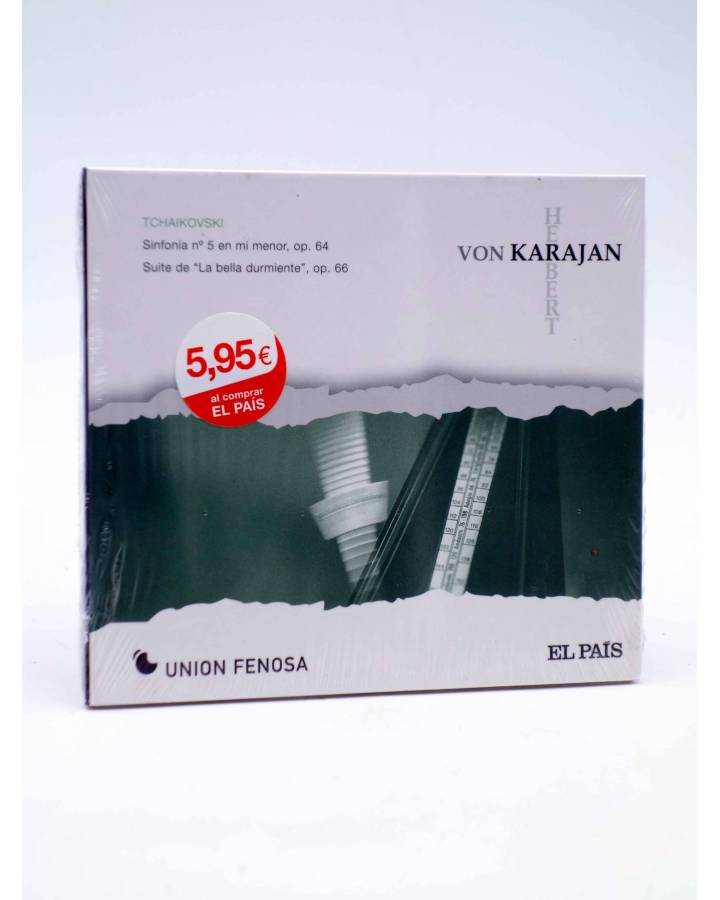 Cubierta de CD HERBERT VON KARAJAN 24. TCHAIKOVSKI: SINFONÍA Nº 5 & LA BELLA DURMIENTE (Von Karajan) El País 2008