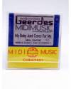 Contracubierta de MY BABY JUST CARES FOR ME (Nina Simone) Geerdes Midisystem 1989. DISKETTE 35". ATARI MSDOS