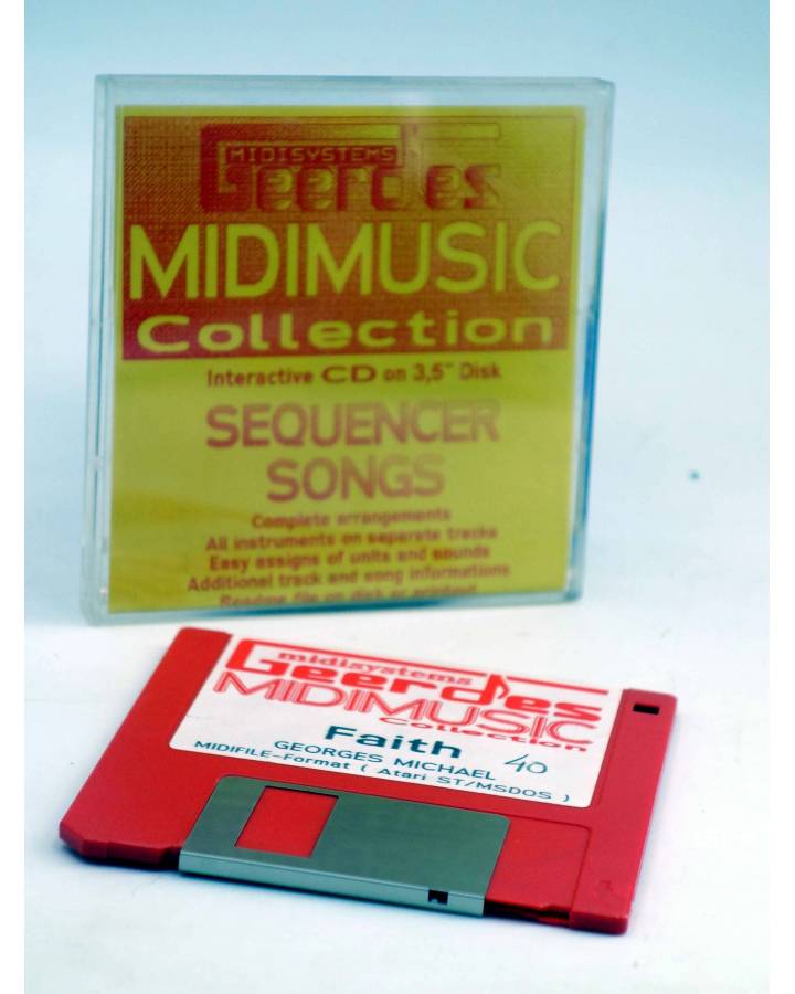 Cubierta de FAITH (Georges Michael) Geerdes Midisystem 1989. DISKETTE 35". ATARI MSDOS. MIDI MUSIC