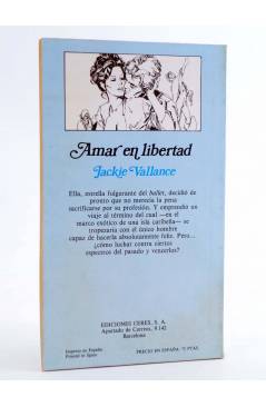Contracubierta de ARCADIA 20. AMAR EN LIBERTAD (Jackie Vallance) Ceres 1981