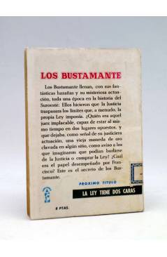 Contracubierta de LOS BUSTAMANTE 2. EL OTRO BUSTAMANTE (J. Mallorquí) Cid 1962