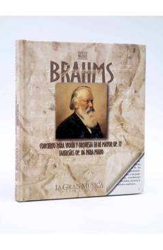 Cubierta de LA GRAN MUSICA PASO A PASO. BRAHMS. LIBRO + CD (Johannes Brahms) SAPE 2002