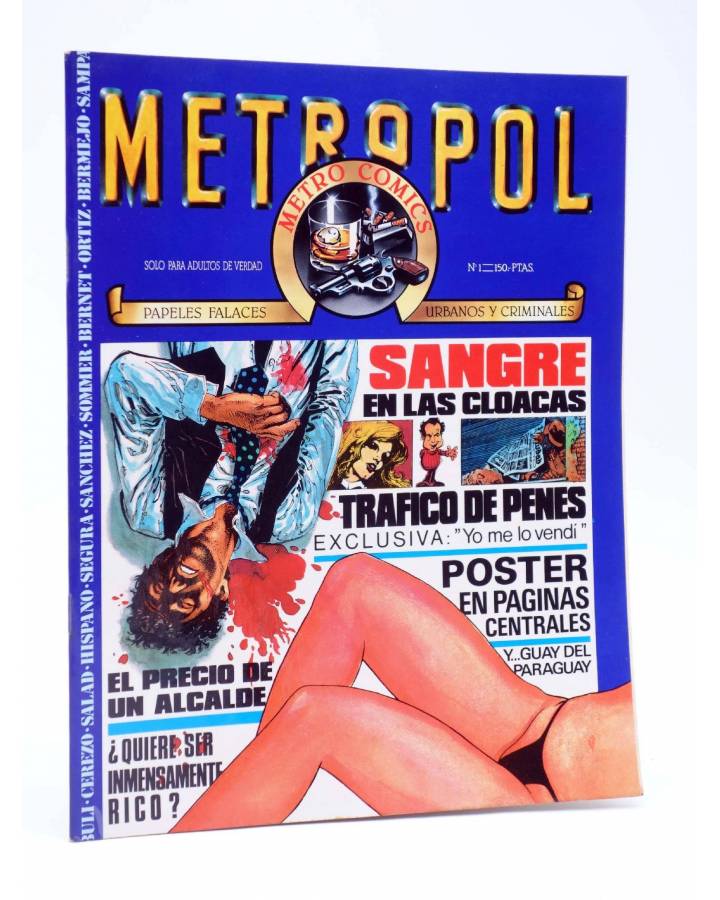 Cubierta de METROPOL 1. PAPELES URBANOS FALACES Y CRIMINALES (Vvaa) Metropol 1983
