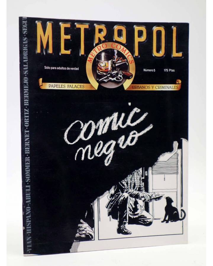 Cubierta de METROPOL 5. COMIC NEGRO (Vvaa) Metropol 1984