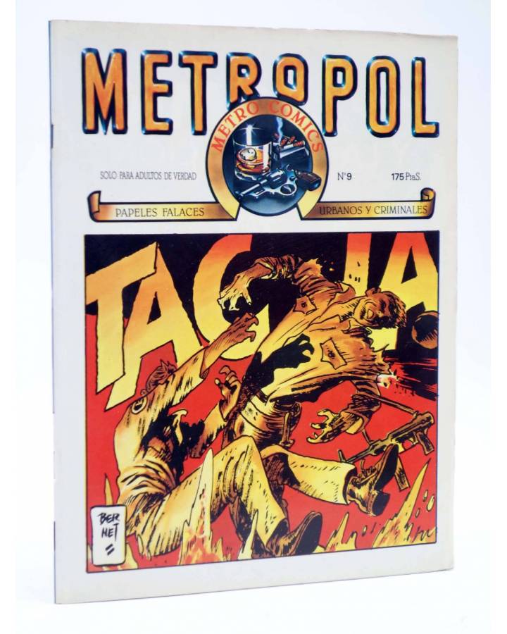 Cubierta de METROPOL 9. PAPELES URBANOS FALACES Y CRIMINALES (Vvaa) Metropol 1984