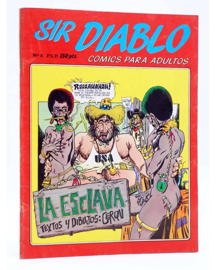 Cubierta de SIR DIABLO 2. LA ESCLAVA (Vvaa) Ediprint 1983. COMICS PARA ADULTOS