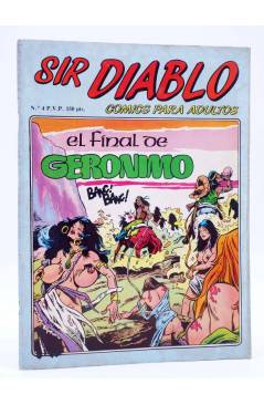 Cubierta de SIR DIABLO 4. EL FINAL DE GERÓNIMO (Vvaa) Ediprint 1983. COMICS PARA ADULTOS