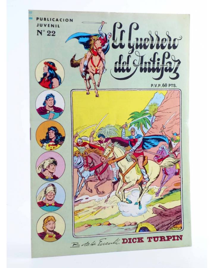 Cubierta de EL GUERRERO DEL ANTIFAZ SERIE INÉDITA 22. EL VENDEDOR DE ESCLAVAS (M. Gago) Valenciana 1984