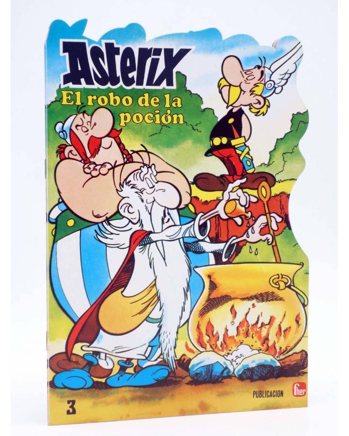 Cubierta de CUENTOS TROQUELADOS ASTERIX 3. EL ROBO DE LA POCIÓN (Uderzo / Goscinny) Fher 1981