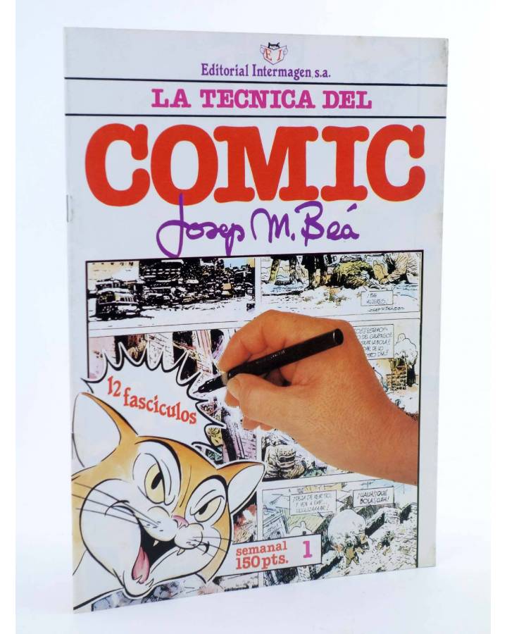 Cubierta de LA TÉCNICA DEL COMIC FASCÍCULO 1. INTRODUCCIÓN (Josep Mª Beá) Intermagen 1985