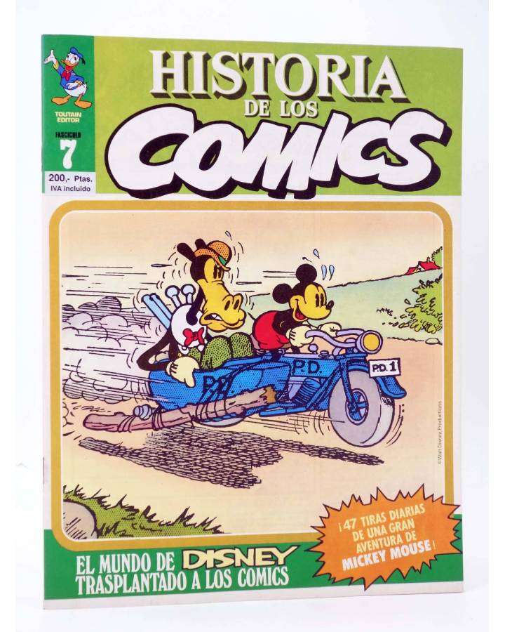 Cubierta de HISTORIA DE LOS COMICS FASCÍCULO 7. EL MUNDO DE DISNEY (Vvaa) Toutain 1982