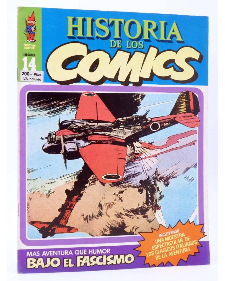 Cubierta de HISTORIA DE LOS COMICS FASCÍCULO 14. BAJO EL FASCISMO (Vvaa) Toutain 1982