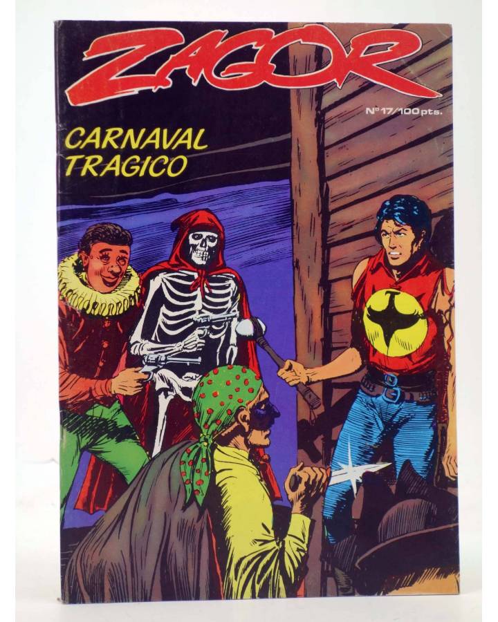 Cubierta de ZAGOR 17. CARNAVAL TRÁGICO (G. Nolitta) Zinco 1984. BONELLI