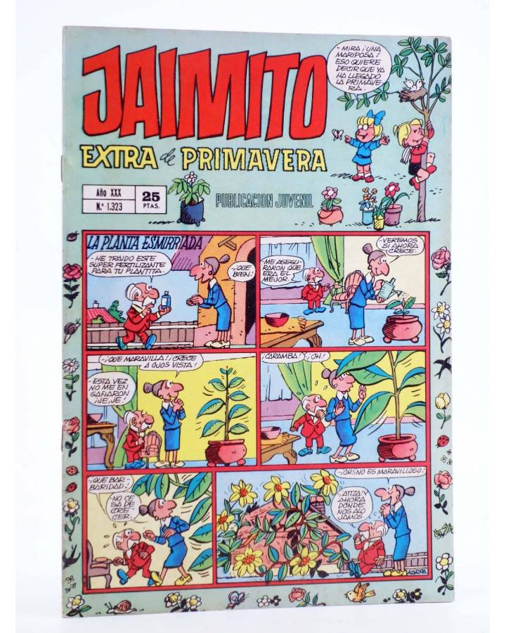 Cubierta de JAIMITO PUBLICACIÓN JUVENIL 1323. 12 Abril 1975 (Vvaa) Valenciana 1975. EXTRA DE PRIMAVERA