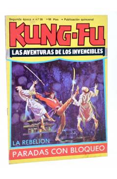 Contracubierta de KUNG FU. LAS AVENTURAS DE LOS INVENCIBLES 39. LA REBELIÓN (Ortiz / García) Amaika 1979