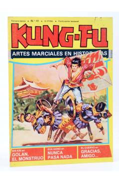 Cubierta de KUNG FU. LAS AVENTURAS DE LOS INVENCIBLES 49. GOLAN EL MONSTRUO (Ortiz / Salvador) Amaika 1981