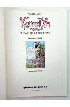 Muestra 1 de KAROLYN 2. EL PAÍS DE LA SOLEDAD (Luguy / Lions) Grijalbo / Dargaud 1991