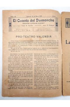 Muestra 1 de EL CUENTO DEL DUMENCHE 116. LA PLANTÁ DE LA FALLA (Luis Valls Puchol) Carceller 1916