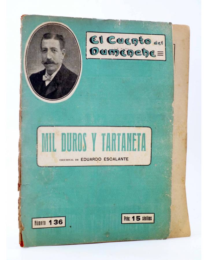 Cubierta de EL CUENTO DEL DUMENCHE 136. MIL DUROS Y TARTANETA I (Eduardo Escalante) Carceller 1916