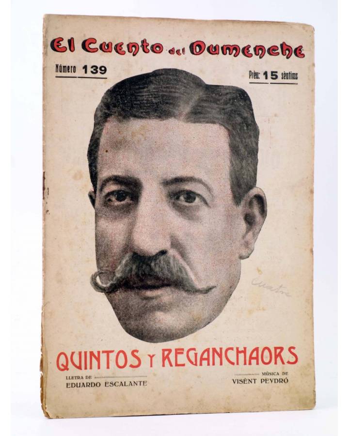 Cubierta de EL CUENTO DEL DUMENCHE 139. QUINTOS Y REGANCHAORS I (Eduardo Escalante) Carceller 1916