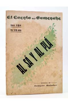 Cubierta de EL CUENTO DEL DUMENCHE 151. AL SÁ Y AL PLÁ (Joaquín Balader) Carceller 1916