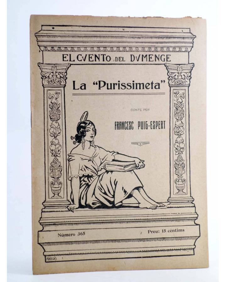Cubierta de EL CUENTO DEL DUMENGE DUMENCHE 365. LA PURISSIMETA (Maximiliano Tous) Carceller 1921
