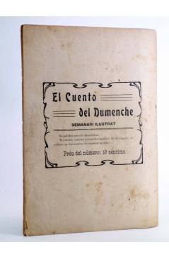 Contracubierta de EL CUENTO DEL DUMENCHE 5. LA CREU DEL DIABLE (Lluis Bernat) Valencia 1908