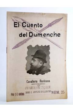 Cubierta de EL CUENTO DEL DUMENCHE 25. CAVALLERÍA RUSTICANA (Constantí Piquer) Valencia 1909