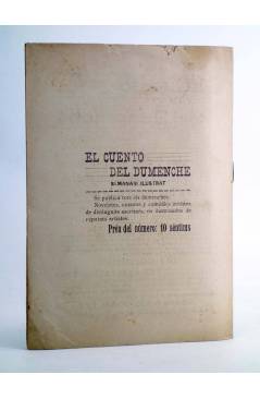 Contracubierta de EL CUENTO DEL DUMENCHE 25. CAVALLERÍA RUSTICANA (Constantí Piquer) Valencia 1909