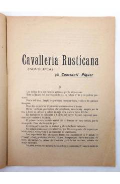 Muestra 3 de EL CUENTO DEL DUMENCHE 25. CAVALLERÍA RUSTICANA (Constantí Piquer) Valencia 1909