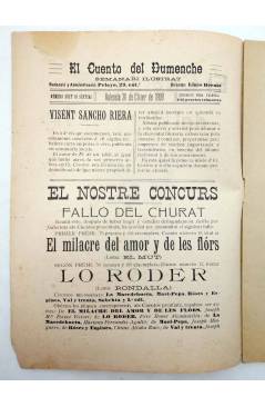 Muestra 1 de EL CUENTO DEL DUMENCHE 26. FÍ DE UN IDILI (Visent Sancho Riera) Valencia 1909