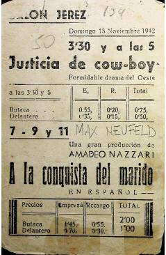 Contracubierta de PROGRAMA DE MANO. A LA CONQUISTA DEL MARIDO. Assia Noris. CP (Max Neufeld) 1942
