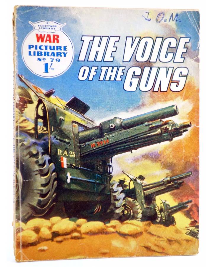 Cubierta de WAR PICTURE LIBRARY 79. THE VOICE OF THE GUNS (Sin Acreditar) Fleetway 1960