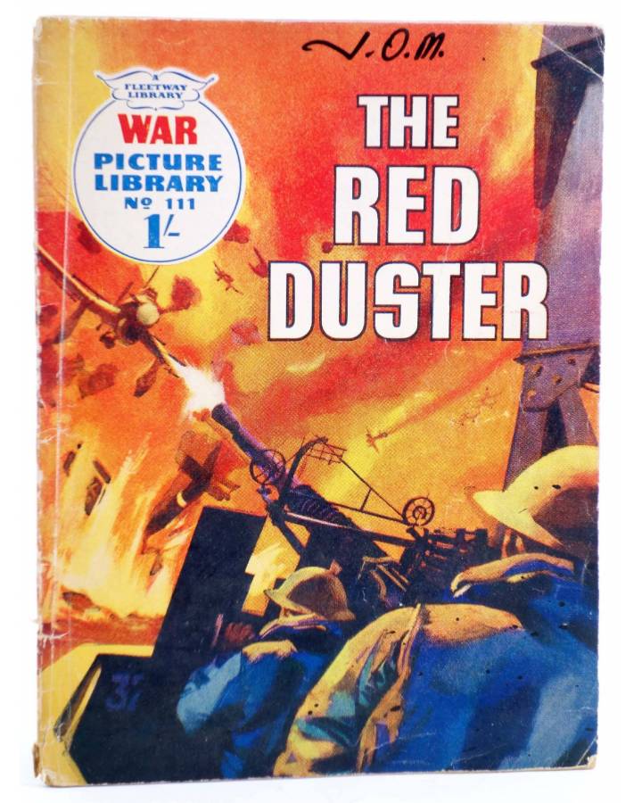 Cubierta de WAR PICTURE LIBRARY 111. THE RED DUSTER (Sin Acreditar) Fleetway 1961